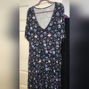 Torrid Super Soft Knit Dress - Dark Gray and Purple